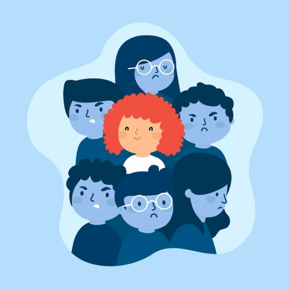 Stressed kid illustration